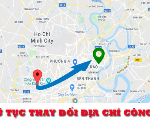 Thủ tục thay đổi địa chỉ công ty mới nhất