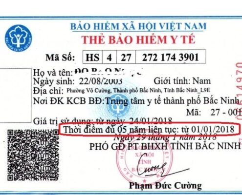 Thời điểm đủ 5 năm liên tục trên thẻ BHYT được hưởng quyền lợi gì?