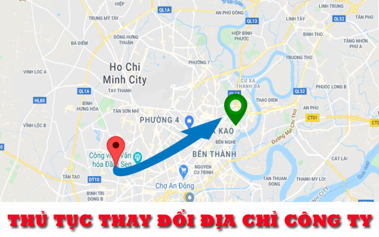Thủ tục thay đổi địa chỉ công ty mới nhất [year]
