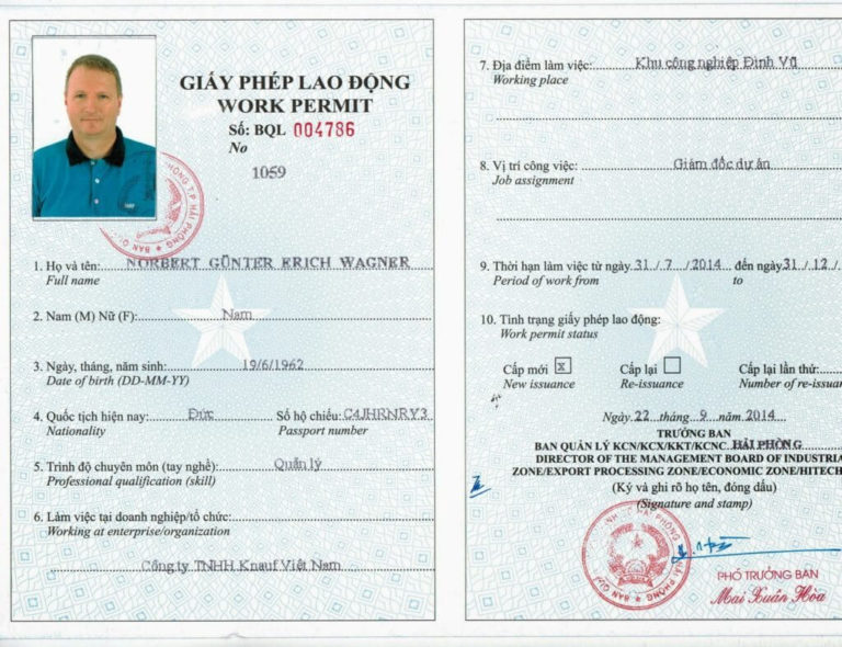 Thủ tục xin giấy phép lao động cho người nước ngoài ở Việt Nam mới nhất năm [year]