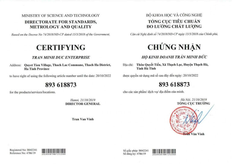 Dịch vụ đăng ký mã số, mã vạch hàng hóa nhanh trọn gói