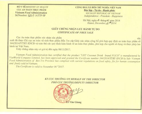 Dịch vụ tư vấn thủ tục cấp Giấy chứng nhận lưu hành tự do